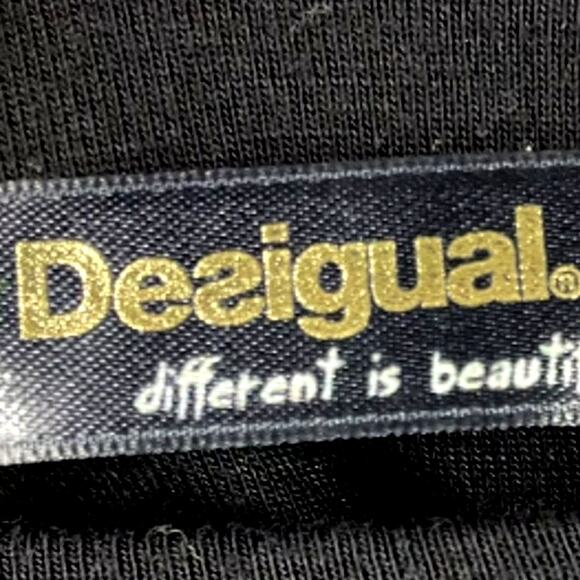 Desigual Black Floral Top | Size L - Picture 5 of 7